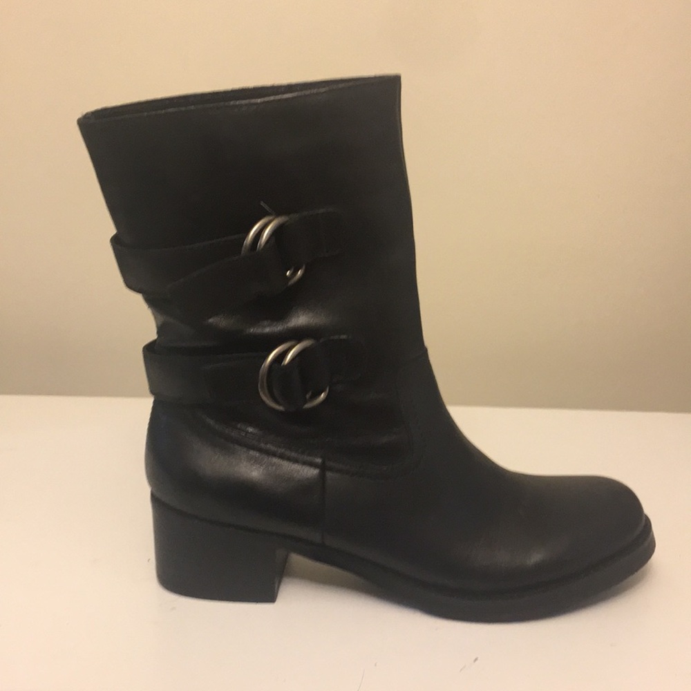 Black Buckle Boots